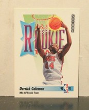 1991-92 SkyBox New Jersey Nets Basketball Card #318 Derrick Coleman ART - £2.37 GBP