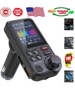 Enhanced Bluetooth FM Transmitter - Fast Charging &amp; Noise Cancellation F... - $67.13 CAD
