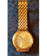 1993 vtg - Seiko V701-6K69 Men&#39;s Quartz Gold Tone Dial 34mm Gold Tone Watch - $75.00