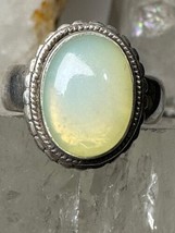 Moonstone ring size 7 sterling silver women - £45.91 GBP