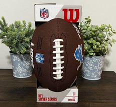Wilson DETROIT LIONS Silver Series Official Size NFL Football ~ New in Box! - £25.11 GBP