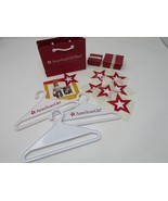 American Girl Red Shopping Bag with Hangers Star Stickers Gift Boxes - $6.64 CAD