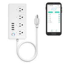 Smart Power Strip, Yolink 1/4 Mile World&#39;S Longest Range Power Strip Com... - $61.99