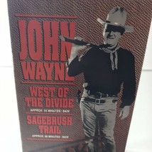 John Wayne Double Feature VHS used West of the Divide &amp; Sagebrush Trail - £3.53 GBP