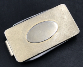 VTG Anson Pocket Knife &amp; File Money Clip Gold &amp; Silver Tone 1.25&quot; x 2&quot; - £14.51 GBP