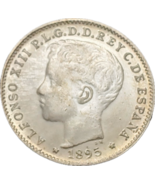 Porto Rico 1895 – Alfonso XIII 20 Centavos Tribute Medal - $18.56 CAD