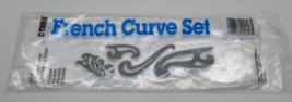 C Thru French Curve Set FC-4 With Inking Edge Transparent Made in USA - $9.99