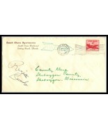 1952 US Air Mail Cover-South Shore Apartments, Delray Beach, FL/Sheboyga... - $2.96