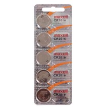 Maxell Micro Lithium Cell Battery CR2016 for Watches and Electronics 5 Pack - £4.59 GBP+