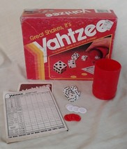 Yahtzee Board Game Vintage 1982 Milton Bradley COMPLETE Box is WEAR Read... - $19.51 CAD