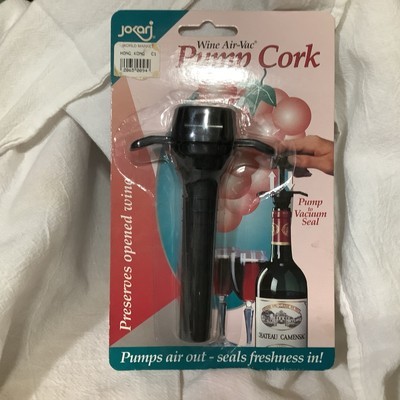 Jokari Wine Air Vac Pump Cork Wine Resealing System  Vacuum Seal Pump - $4.99