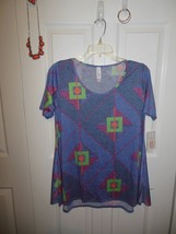 Ladies Lularoe Perfect Tee XSmall w Paparazzi Necklace&amp;2 Pair Earrings - £17.32 GBP