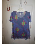 Ladies Lularoe Perfect Tee XSmall w Paparazzi Necklace&amp;2 Pair Earrings - £17.32 GBP