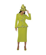 GMI  Church Dress   Lime Green Plus Size Skirt Suit Featuring Classic Pe... - $2,953.12 MXN