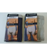 Mens Lot Stafford Boxer Briefs 4 Pair Grey Blue Small Underwear - £7.60 GBP