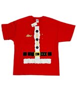 Santa Claus Suit Funny Christmas T Shirt Hairy Chest Cookie Gildan X-Lar... - €14,48 EUR