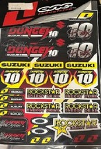 One Industries 4mil Dungey Rockstar Team Suzuki Decal Sheet - £5.56 GBP