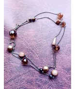 Brown Neckless  42&quot; layered - $15.25