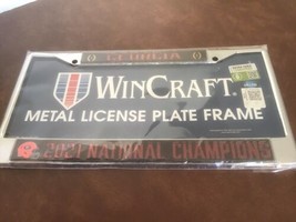 Georgia Bulldogs National Champions Premium Chrome License Plate Frame - £11.95 GBP