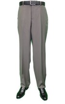 Men&#39;s Mantoni Flat Front Pants All  Wool Super 140&#39;s Classic Fit 40901 T... - £55.94 GBP