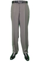 Men&#39;s Mantoni Flat Front Pants All  Wool Super 140&#39;s Classic Fit 40901 T... - £53.91 GBP