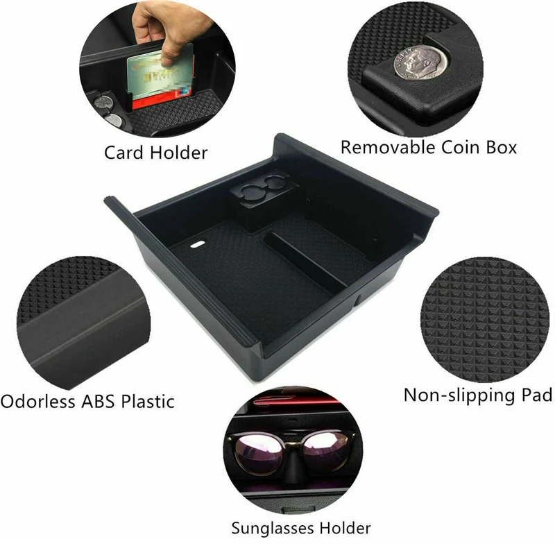 Car Center Console Box For Toyota 4Runner 2010-2022 Accessories Central Multif - £18.64 GBP