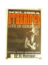Melissa Etheridge German Tour Poster Concert - $90.27