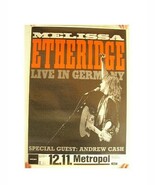 Melissa Etheridge German Tour Poster Concert - $1,668.61 MXN