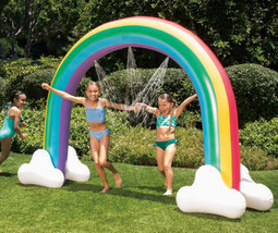 Summer Waves Giant Rainbow Arch Water Sprinkler 99in x 78in Long - £35.01 GBP