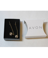 Ladies Womens Avon Sparkle Linear Earrings Goldtone F3360031 NIP;; - £12.09 GBP