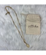 Ettika Gold Tone Necklace With Religious Medallion and Chain Accents - £18.60 GBP