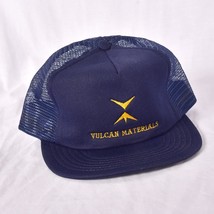 Vulcan Materials Snap Back Baseball Cap Navy &amp; Gold - $10.09