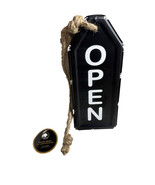 1 New Open/CloseVintage Style Look Enamelware Hanging Door Sign Rope Dis... - $27.60