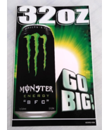 Monster Energy Drink 32 oz Go Big BFC Sticker - Surf Skate Snowboard 6&quot;h... - $7.99