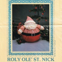 Vintage Toy Sewing Pattern Roly Ole St Nick Sleepy Santa 8in All Cooped ... - $8.59