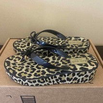 Kate Spade Women’s Leopard Rhett Wedge Flip Flops - £26.52 GBP