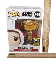 Princess Leia Star Wars Galactic Convention GOLD Funko Pop 3.5&quot; Toy Figure 2019 - £7.96 GBP