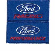 FORD RACING PERFORMANCE BLUE SEW/IRON ON PATCH EMBROIDERED SHELBY COBRA ... - £10.20 GBP