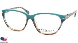 New Leon Max 4011 245 Teal /BROWN Fade Eyeglasses Glasses Frame 54-14-135 B42mm - £50.48 GBP