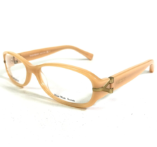 Yves Saint Laurent Eyeglasses Frames YSL6313 QR5 Beige Oval Full Rim 54-15-130 - $93.29