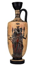 Hecate Triple Goddess of Magic Night Moon Ghosts Greek Vase Lekythos Pottery - £58.13 GBP