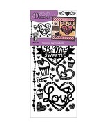 Dazzles Black Sweetie Pie Stickers - $22.24 CAD