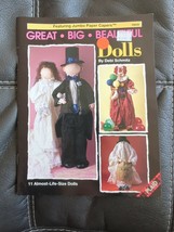 Great Big Beautiful Dolls By Debi Schmitz Jumbo Paper Capers #8629 11 Dolls 1991 - £9.86 GBP