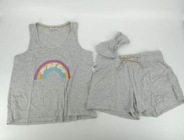 Wildfox Ladies Gray Rainbow Tank and Short Lounge Pajama Set NWT Small  $136 - £17.36 GBP