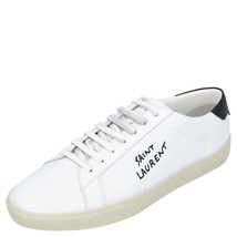 Saint Laurent Men&#39;s Court Classic Sneaker In / Black Men White Size 40 - $437.00