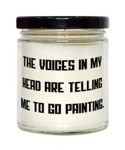 Brilliant Painting Candle, The Voices in My Head are Telling Me to Go Painting,  - £19.74 GBP