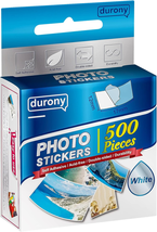 Durony 500 Pieces Photo Sticker White Double-Sided Self Adhesive Photo Tapes for - £10.50 GBP