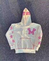 Y2k Oversized Sweatshirts Zip-Up Hoodies Women Harajuku Grunge Letter Embroidery - £92.73 GBP