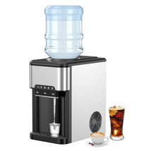 3-in-1 Water Cooler Dispenser w/ Built-in Ice Maker w/ 3 Temperature Settings - £344.18 GBP