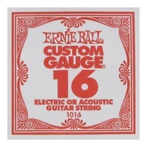 Ernie Ball .016 Single Plain Steel String - $1.50